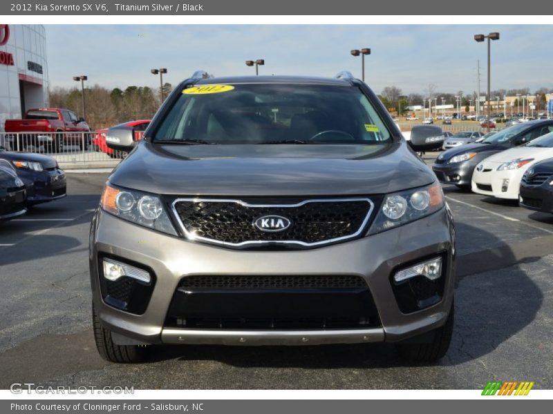 Titanium Silver / Black 2012 Kia Sorento SX V6