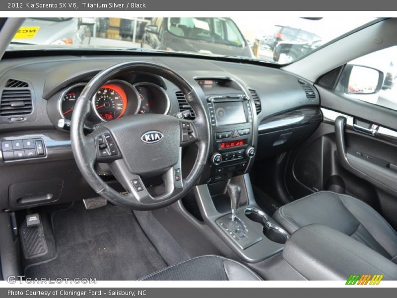 Titanium Silver / Black 2012 Kia Sorento SX V6