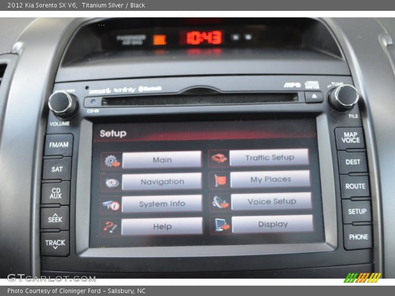 Titanium Silver / Black 2012 Kia Sorento SX V6