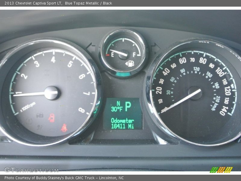 Blue Topaz Metallic / Black 2013 Chevrolet Captiva Sport LT