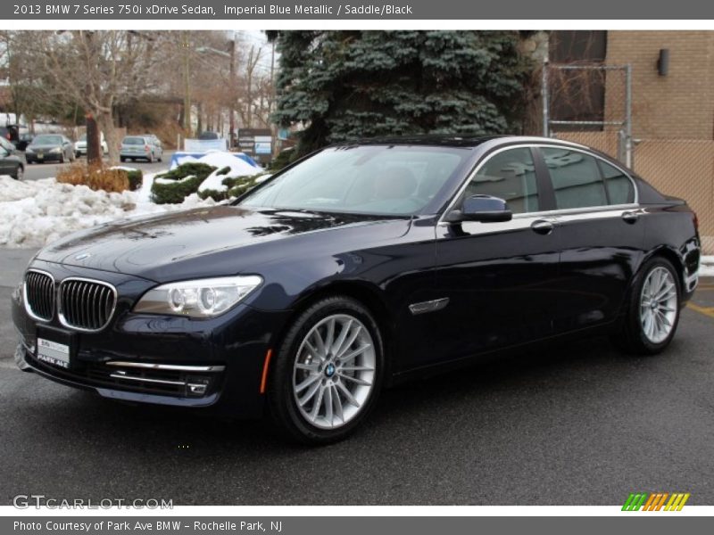 Imperial Blue Metallic / Saddle/Black 2013 BMW 7 Series 750i xDrive Sedan