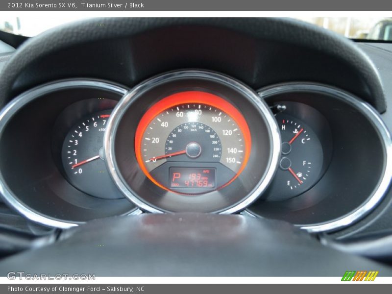 Titanium Silver / Black 2012 Kia Sorento SX V6