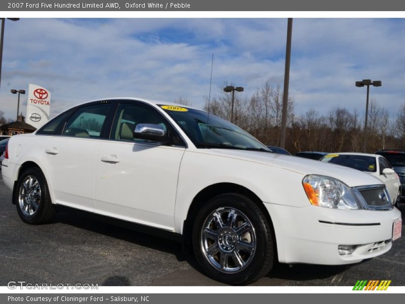 Oxford White / Pebble 2007 Ford Five Hundred Limited AWD