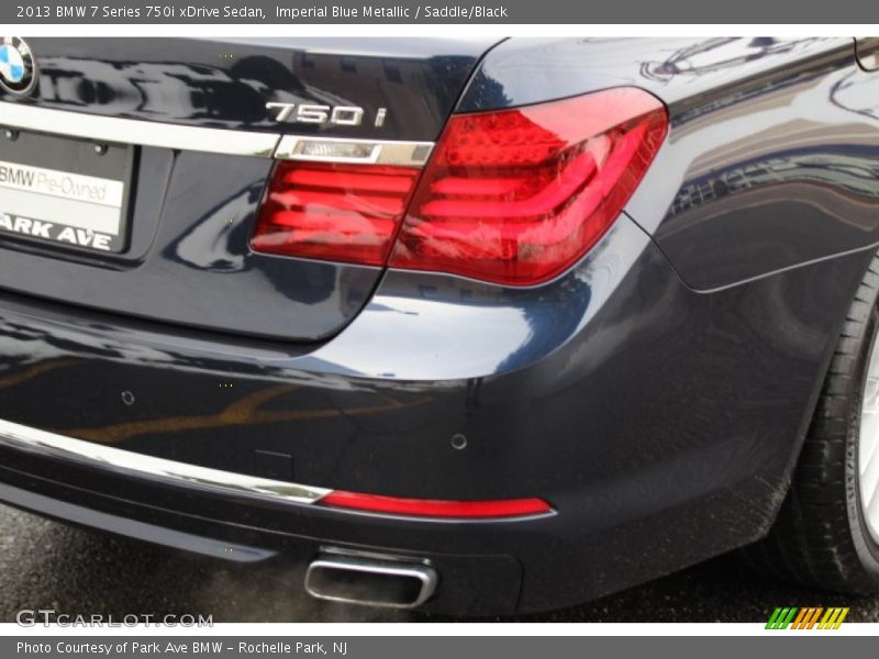 Imperial Blue Metallic / Saddle/Black 2013 BMW 7 Series 750i xDrive Sedan