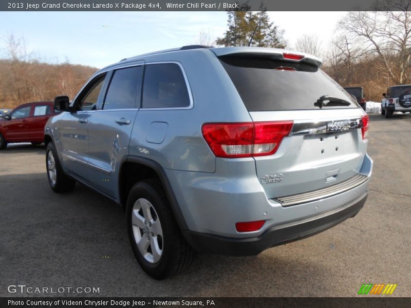 Winter Chill Pearl / Black 2013 Jeep Grand Cherokee Laredo X Package 4x4
