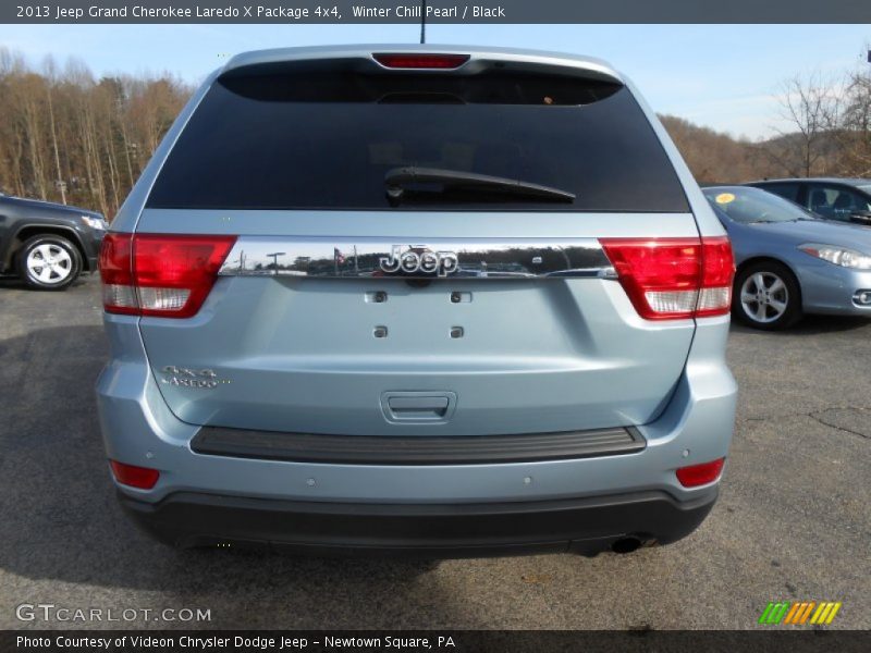 Winter Chill Pearl / Black 2013 Jeep Grand Cherokee Laredo X Package 4x4