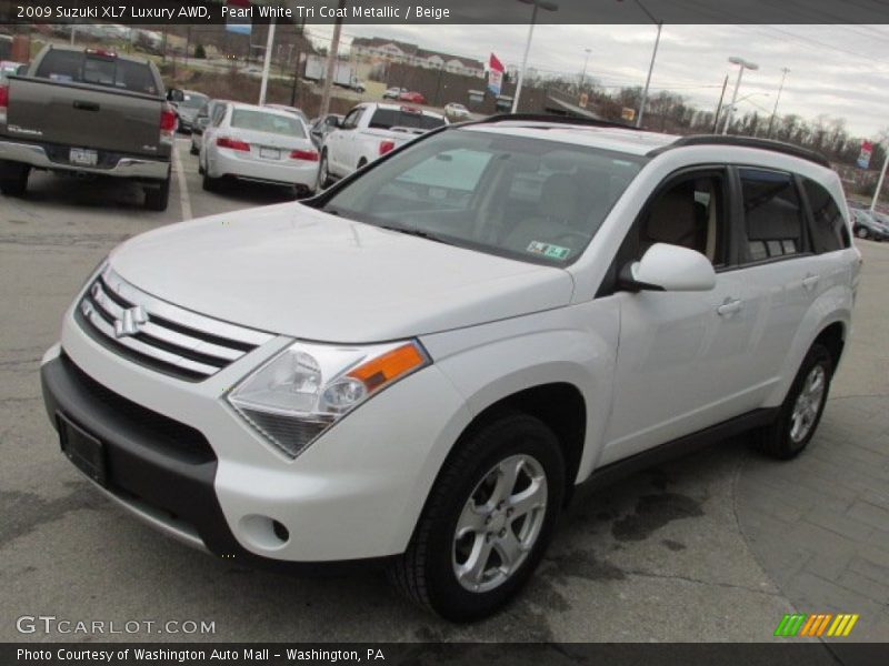 Pearl White Tri Coat Metallic / Beige 2009 Suzuki XL7 Luxury AWD