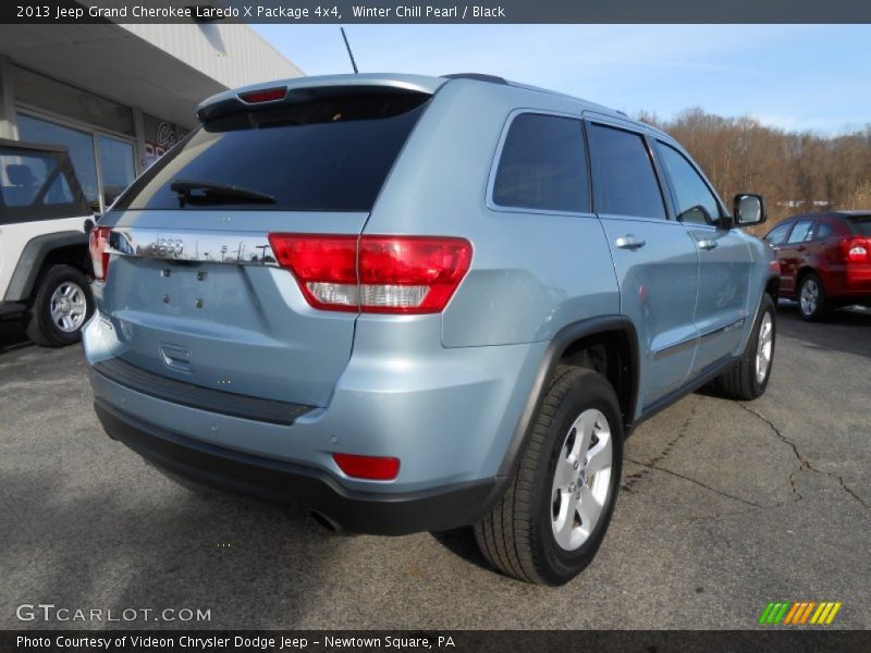 Winter Chill Pearl / Black 2013 Jeep Grand Cherokee Laredo X Package 4x4