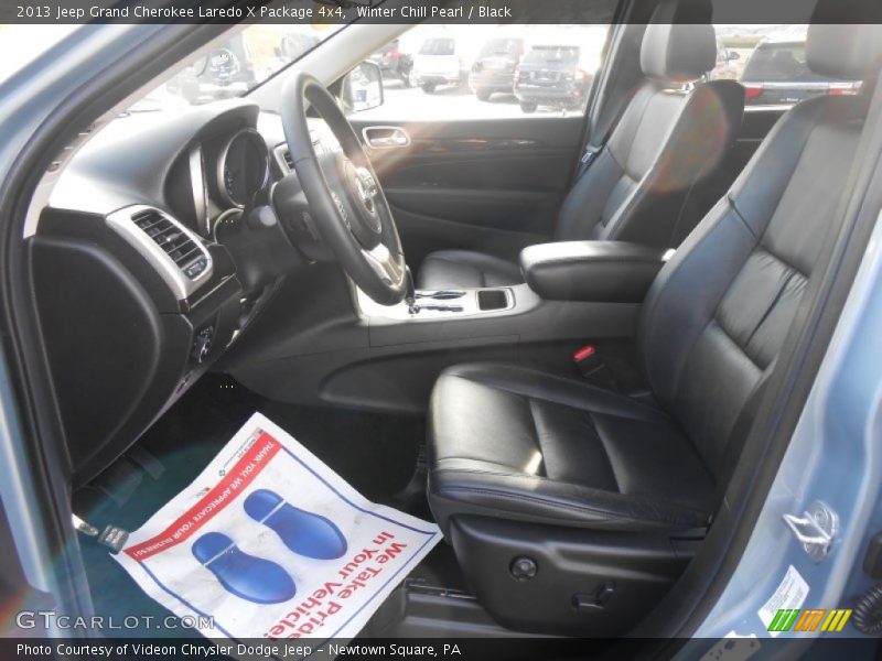 Winter Chill Pearl / Black 2013 Jeep Grand Cherokee Laredo X Package 4x4