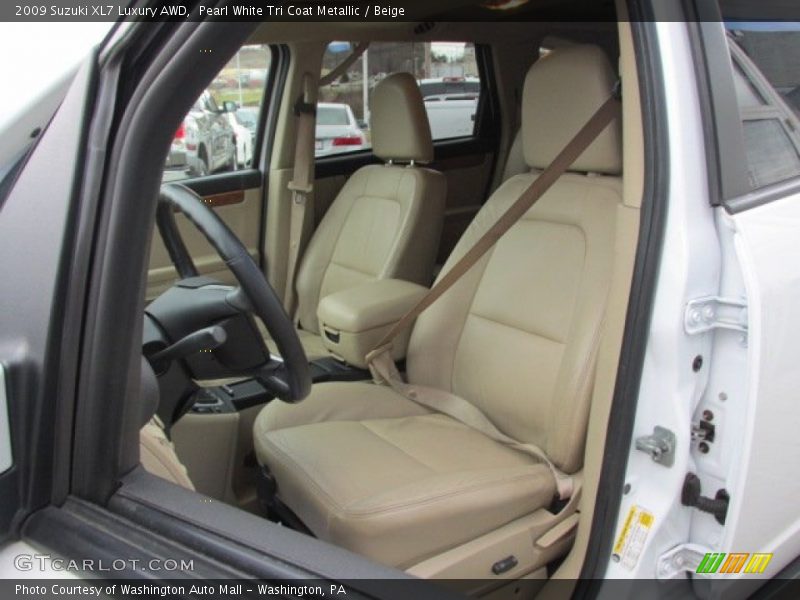 Pearl White Tri Coat Metallic / Beige 2009 Suzuki XL7 Luxury AWD