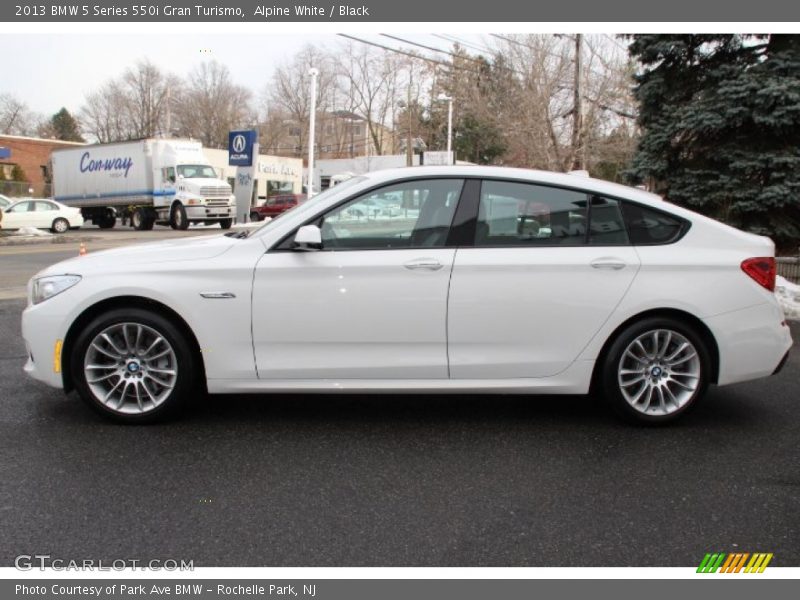 Alpine White / Black 2013 BMW 5 Series 550i Gran Turismo