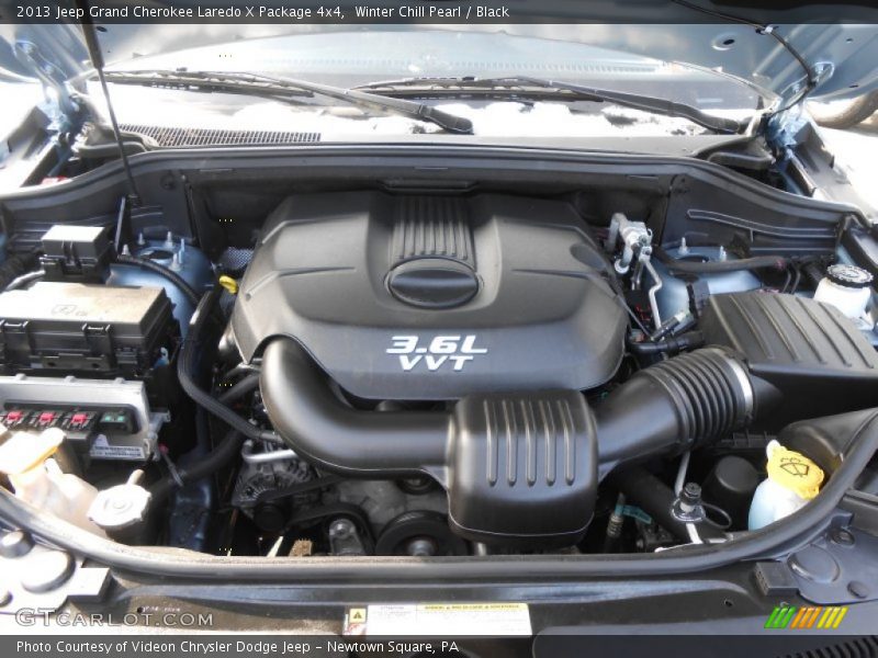 Winter Chill Pearl / Black 2013 Jeep Grand Cherokee Laredo X Package 4x4