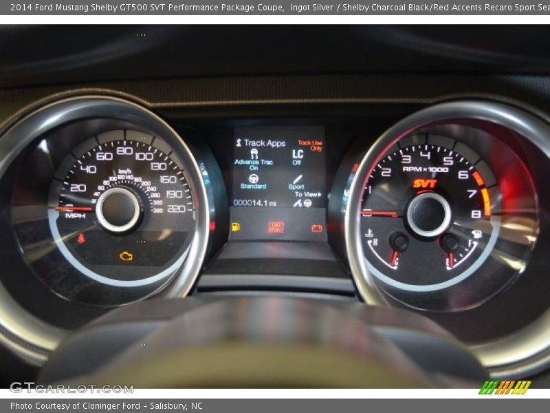  2014 Mustang Shelby GT500 SVT Performance Package Coupe Shelby GT500 SVT Performance Package Coupe Gauges