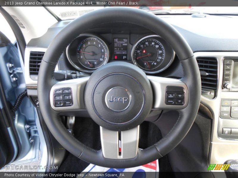 Winter Chill Pearl / Black 2013 Jeep Grand Cherokee Laredo X Package 4x4