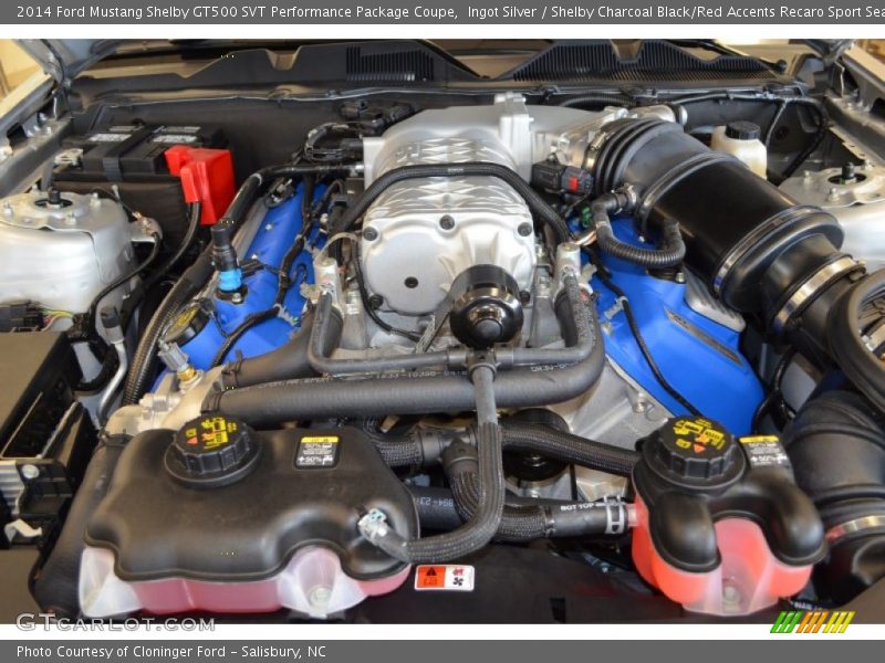  2014 Mustang Shelby GT500 SVT Performance Package Coupe Engine - 5.8 Liter SVT Supercharged DOHC 32-Valve Ti-VCT V8