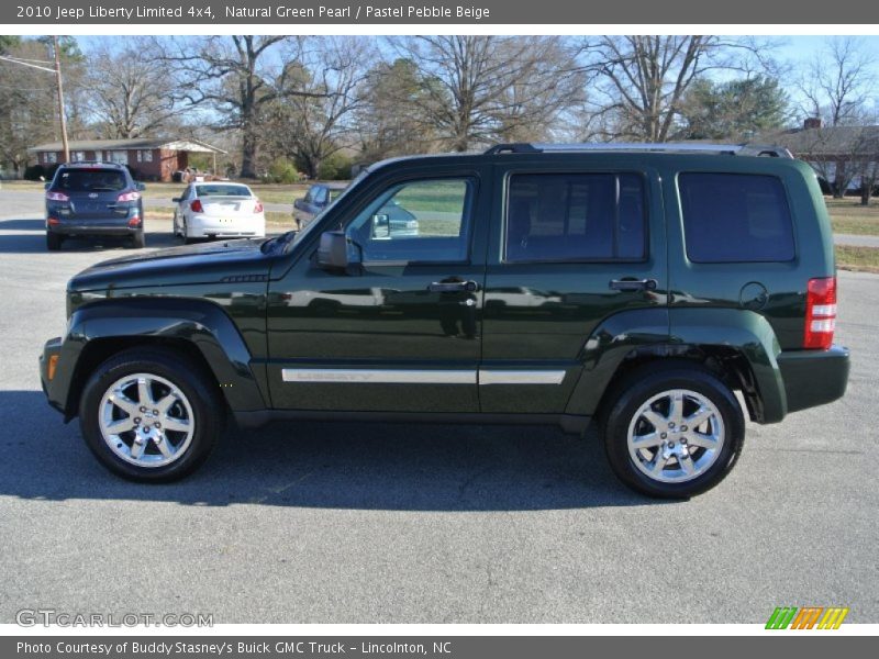 Natural Green Pearl / Pastel Pebble Beige 2010 Jeep Liberty Limited 4x4