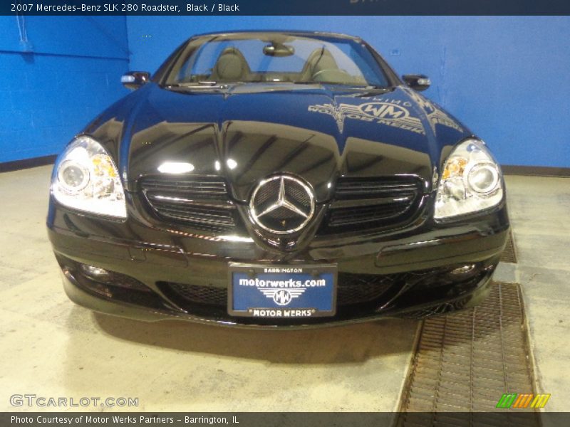 Black / Black 2007 Mercedes-Benz SLK 280 Roadster