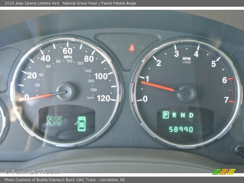 Natural Green Pearl / Pastel Pebble Beige 2010 Jeep Liberty Limited 4x4