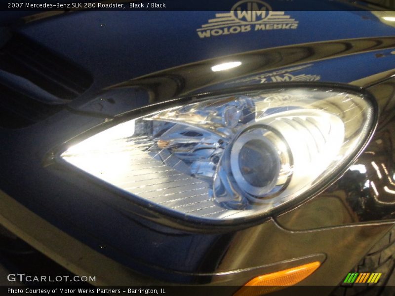 Black / Black 2007 Mercedes-Benz SLK 280 Roadster