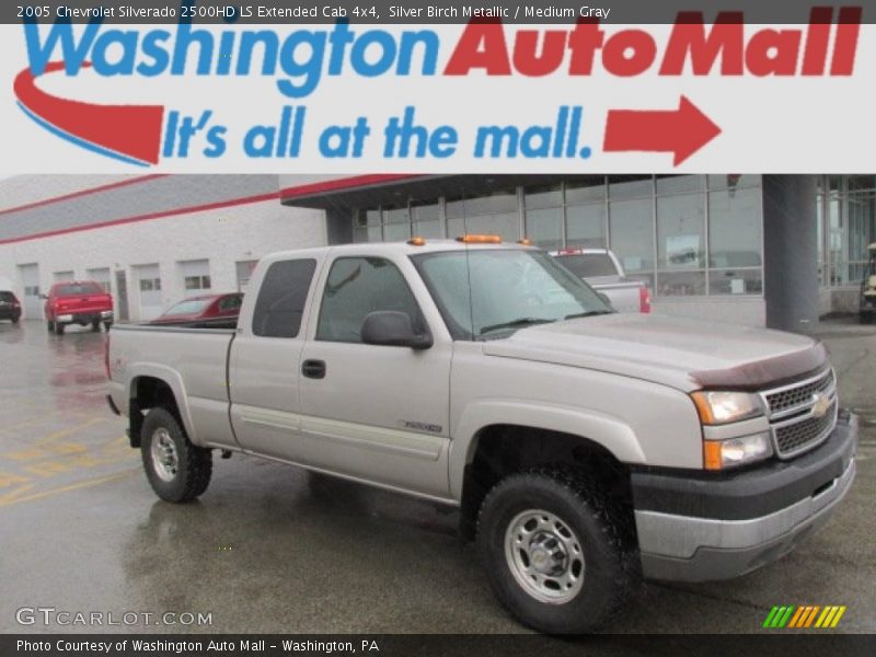 Silver Birch Metallic / Medium Gray 2005 Chevrolet Silverado 2500HD LS Extended Cab 4x4