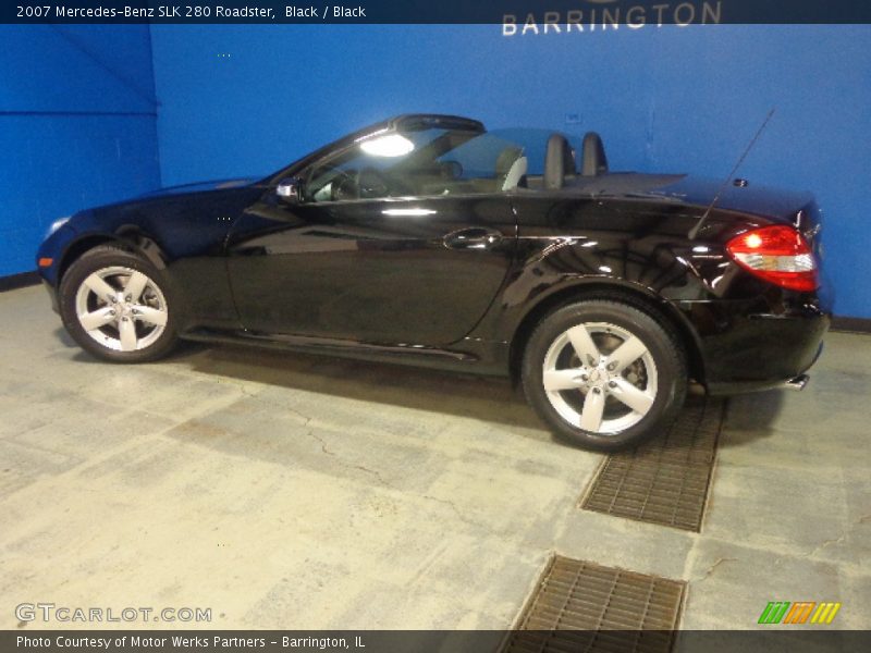 Black / Black 2007 Mercedes-Benz SLK 280 Roadster