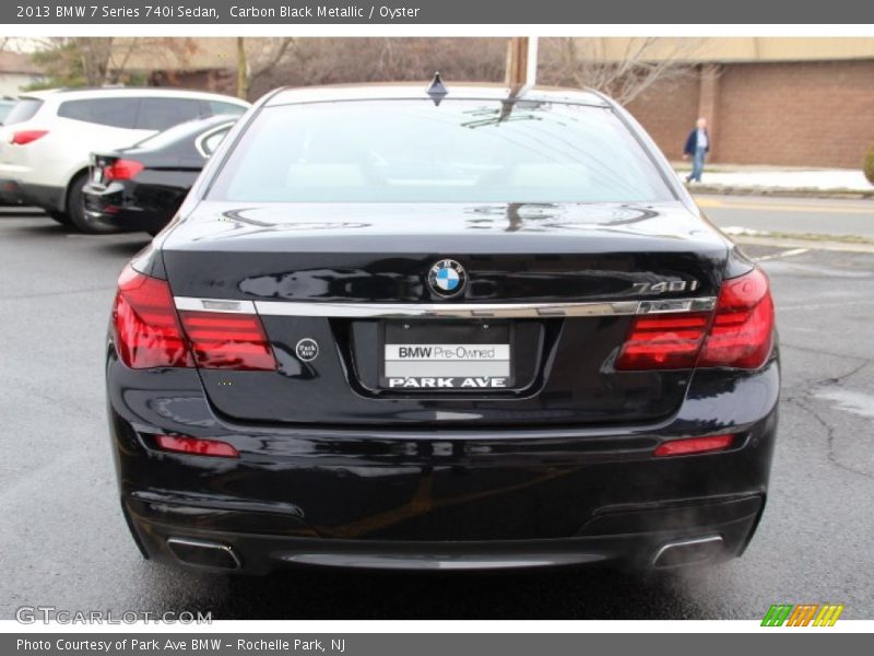 Carbon Black Metallic / Oyster 2013 BMW 7 Series 740i Sedan