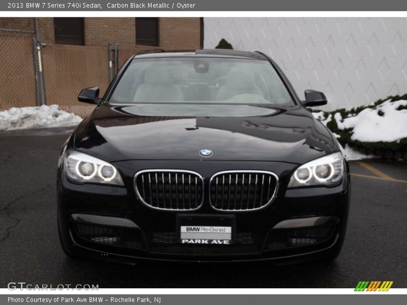 Carbon Black Metallic / Oyster 2013 BMW 7 Series 740i Sedan