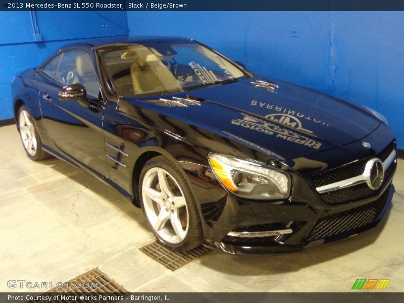 Black / Beige/Brown 2013 Mercedes-Benz SL 550 Roadster