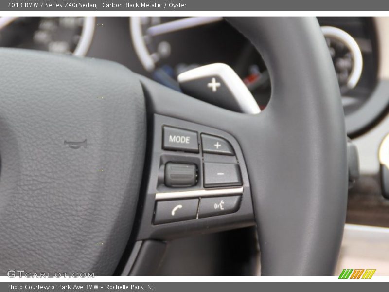 Carbon Black Metallic / Oyster 2013 BMW 7 Series 740i Sedan