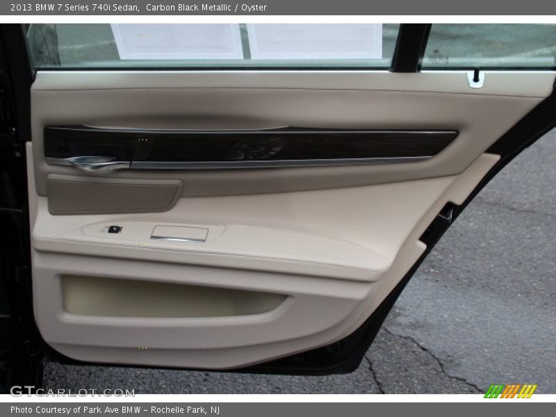 Carbon Black Metallic / Oyster 2013 BMW 7 Series 740i Sedan