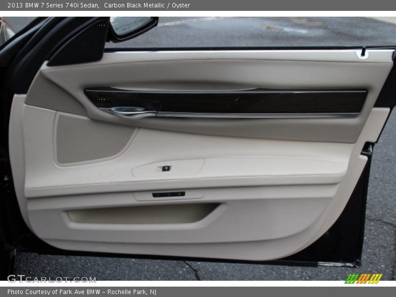 Carbon Black Metallic / Oyster 2013 BMW 7 Series 740i Sedan