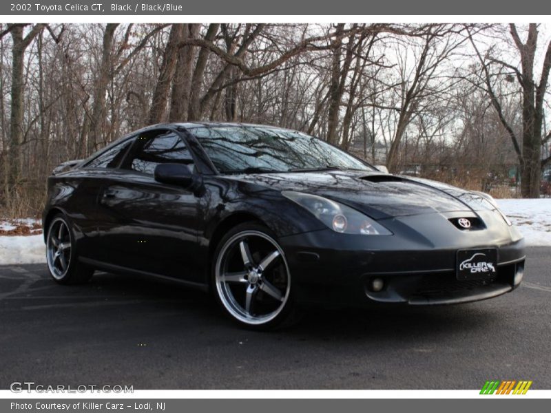 Black / Black/Blue 2002 Toyota Celica GT