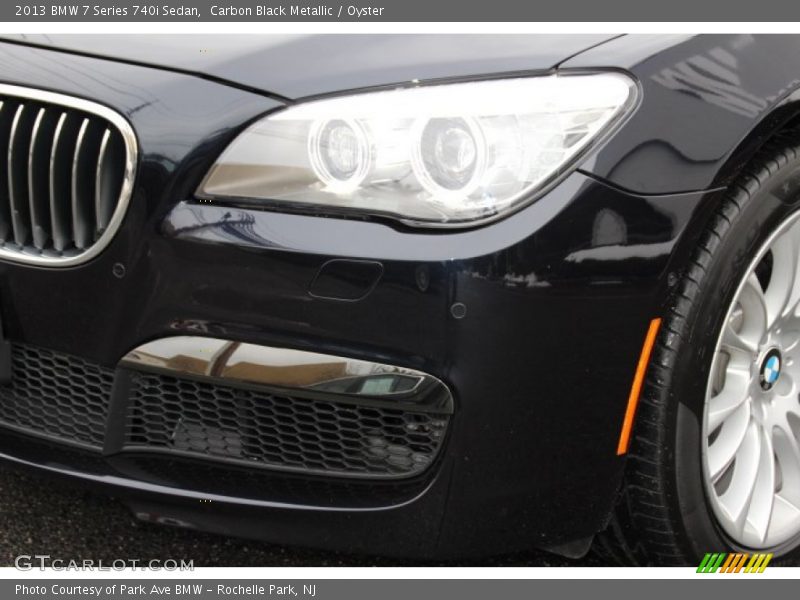 Carbon Black Metallic / Oyster 2013 BMW 7 Series 740i Sedan