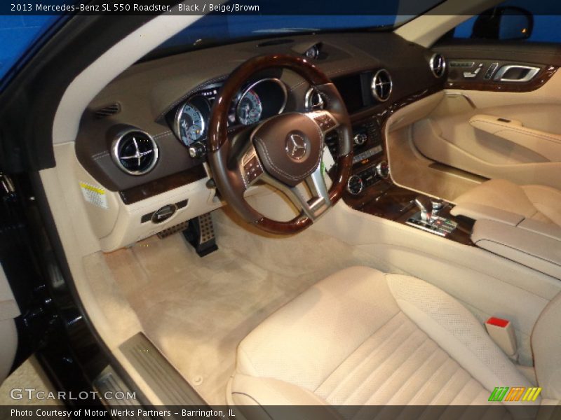 Black / Beige/Brown 2013 Mercedes-Benz SL 550 Roadster