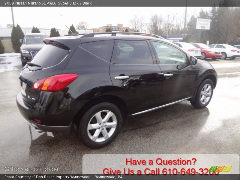 Super Black / Black 2009 Nissan Murano SL AWD