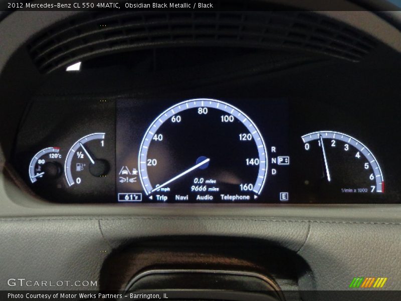Obsidian Black Metallic / Black 2012 Mercedes-Benz CL 550 4MATIC