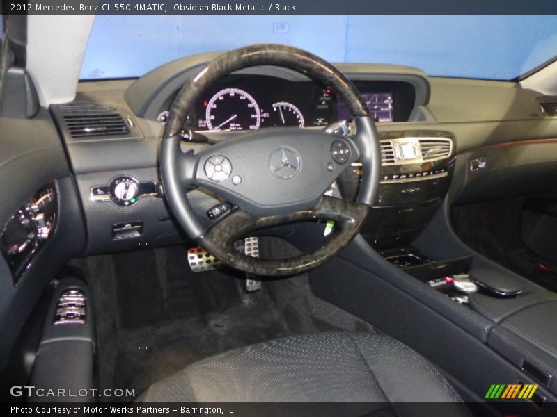 Obsidian Black Metallic / Black 2012 Mercedes-Benz CL 550 4MATIC