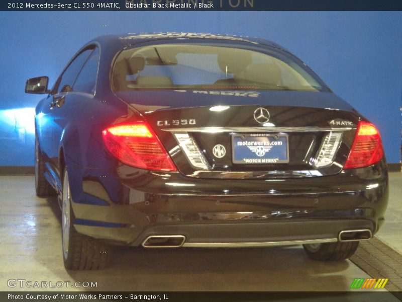 Obsidian Black Metallic / Black 2012 Mercedes-Benz CL 550 4MATIC