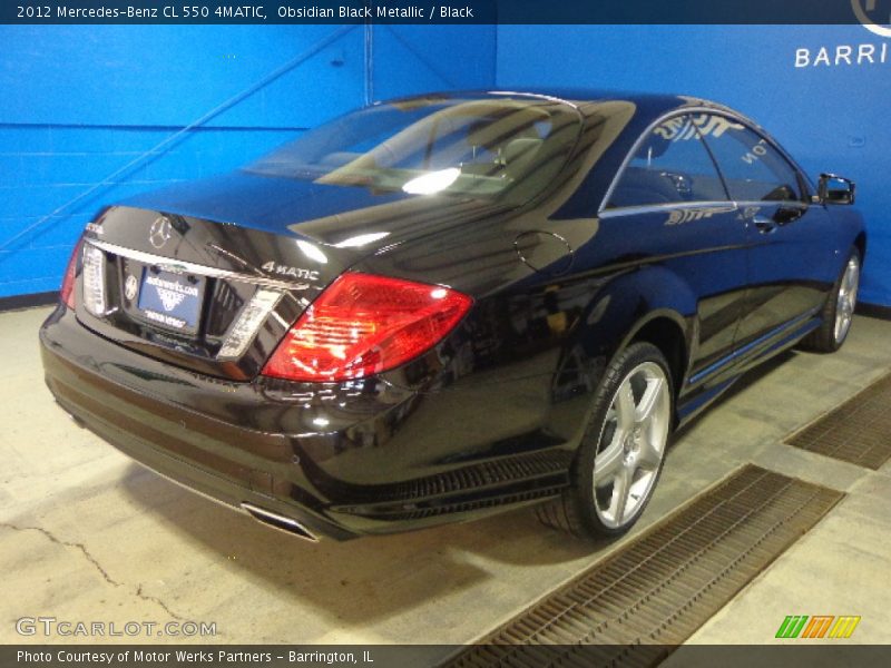 Obsidian Black Metallic / Black 2012 Mercedes-Benz CL 550 4MATIC