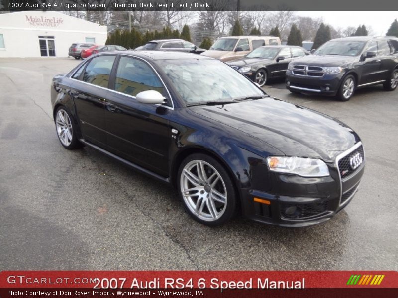 Phantom Black Pearl Effect / Black 2007 Audi RS4 4.2 quattro Sedan
