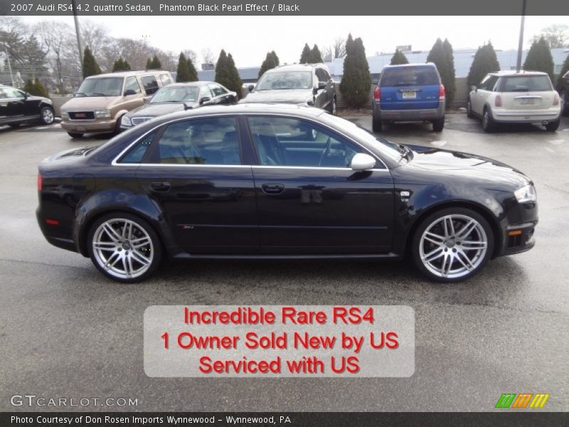 Phantom Black Pearl Effect / Black 2007 Audi RS4 4.2 quattro Sedan