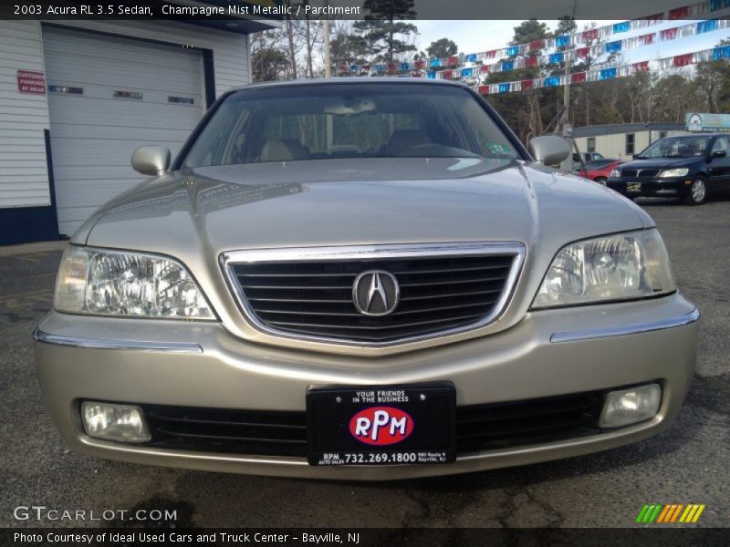 Champagne Mist Metallic / Parchment 2003 Acura RL 3.5 Sedan