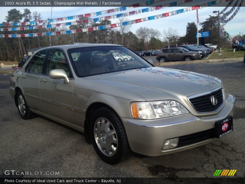 Champagne Mist Metallic / Parchment 2003 Acura RL 3.5 Sedan