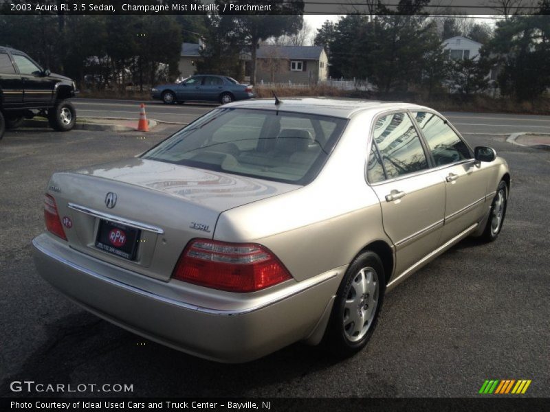 Champagne Mist Metallic / Parchment 2003 Acura RL 3.5 Sedan