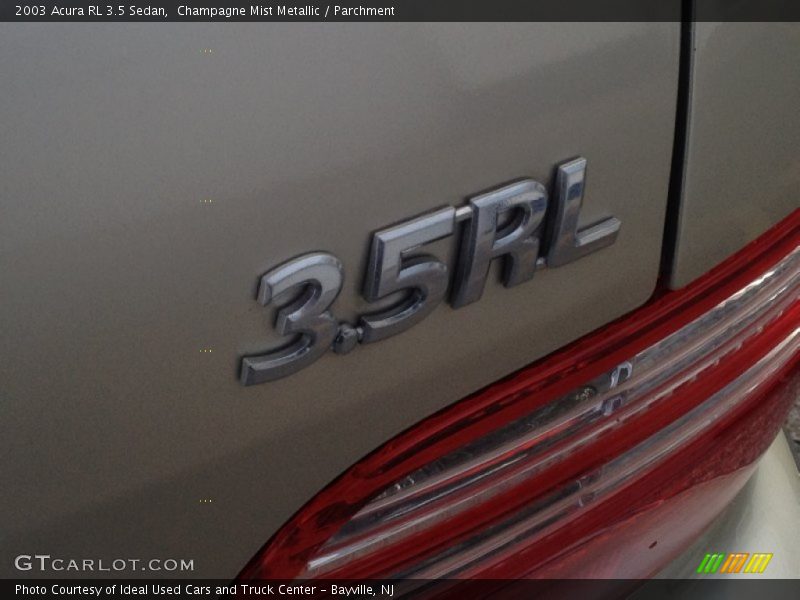 Champagne Mist Metallic / Parchment 2003 Acura RL 3.5 Sedan