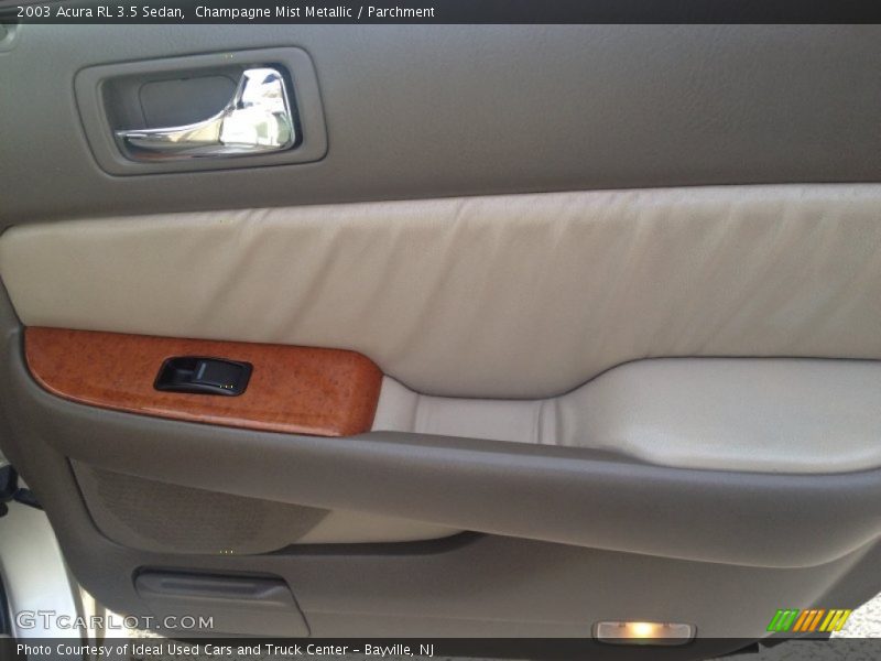 Champagne Mist Metallic / Parchment 2003 Acura RL 3.5 Sedan