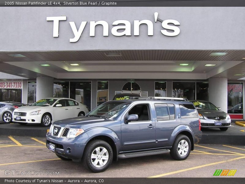 Silverton Blue Pearl / Graphite 2005 Nissan Pathfinder LE 4x4