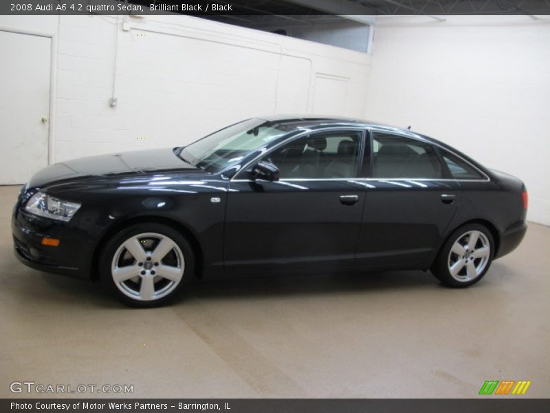 Brilliant Black / Black 2008 Audi A6 4.2 quattro Sedan