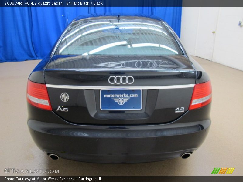 Brilliant Black / Black 2008 Audi A6 4.2 quattro Sedan