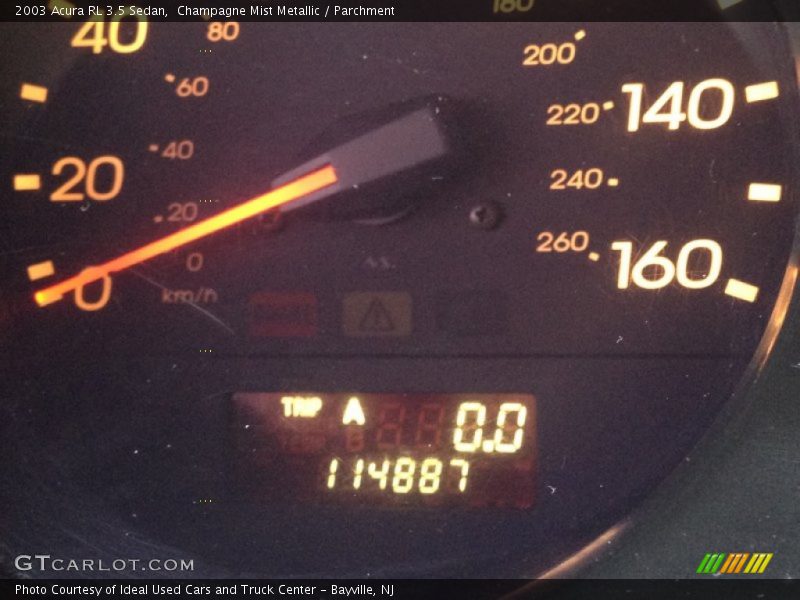 Champagne Mist Metallic / Parchment 2003 Acura RL 3.5 Sedan